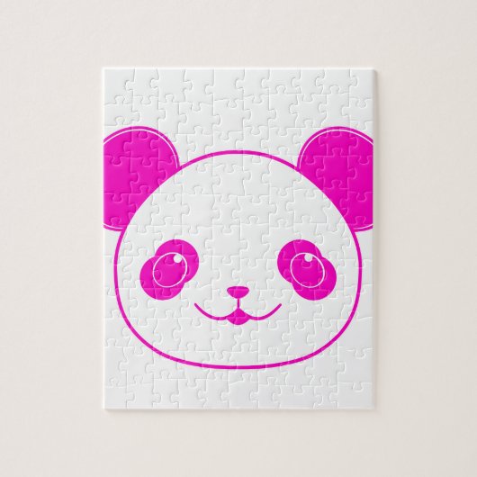 Pink Kawaii Panda Bear Puzzle (Vertikal)
