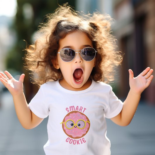 Pink Kawaii Smart Cookie Kleinkind T-shirt