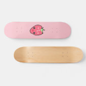 Pink Kawaii Strawberry Skateboard (Horizontal)