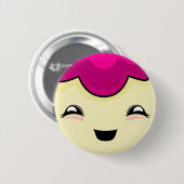 Pink Kawaii Tickle Monster Button (Vorne & Hinten)