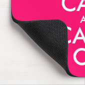 Pink Keep calm and carry on Mouse Pad Mousepad (Ecke)
