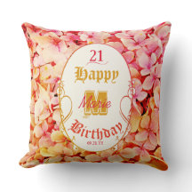 Pink Keepake Einzigartiges Modern Happy 21. Geburt