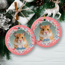 Pink Keepake Foto Holiday Wreath