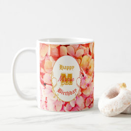 Pink Keepake Typografie Elegante Happy Birthday Kaffeetasse