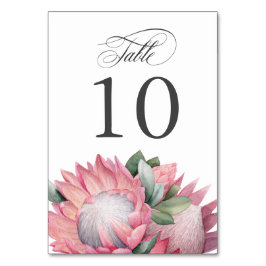 Pink King Protea Bouquet Tischnummer