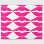 PINK KISS LIPS WRISTMAS WRAPPING PAPIER GESCHENKPAPIER (Flach)