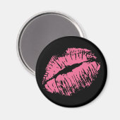 Pink Kiss Magnet (Vorderseite/Rückseite)