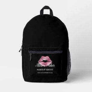 Pink Kiss Makeup Artist Beruflich Bedruckter Rucksack