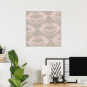 Pink Kiss Poster (Heimbüro)