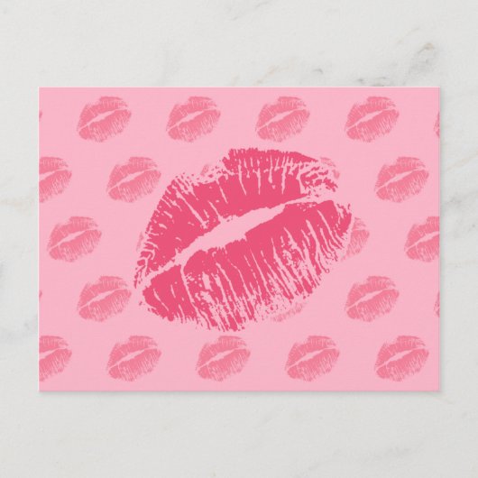Pink Kiss Postkarte (Vorderseite)