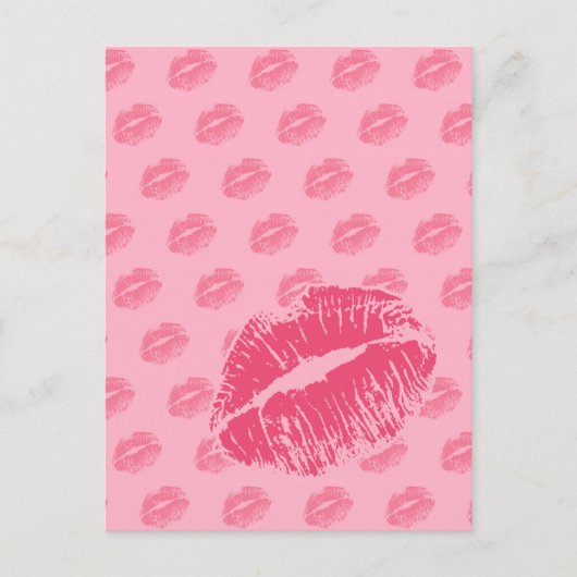 Pink Kiss Postkarte (Vorderseite)