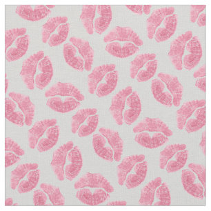 Pink Kisses Fabric Liebe Kiss Valentine's Fabrics Stoff