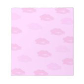 Pink Kisses Notizblock (Vorderseite)