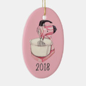 Pink Kitchen Mixer Keepake Jahr Keramik Ornament (Rechts)