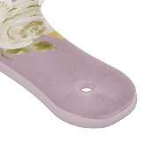 Pink Kitchenette Floral Aquarell Blume Butterfly B Schneidebrett (Ecke)