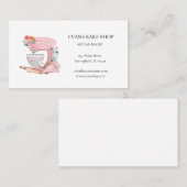 Pink Kitchenmischer-Backkarte Visitenkarte (Vorne/Hinten)