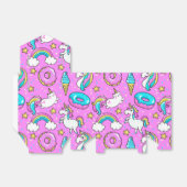 Pink Kitschy glittery lustiges Unicorn und Kitty Geschenkschachtel (Ungefaltet)