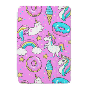 Pink Kitschy glitzerndes, lustiges Unicorn und Kit iPad Mini Hülle