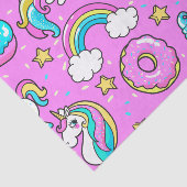 Pink Kitschy glitzerndes, lustiges Unicorn und Kit Seidenpapier (Ausschnitt)