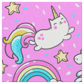 Pink Kitschy glitzerndes, lustiges Unicorn und Kit Stoff (Nahaufnahme)