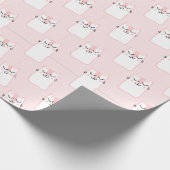 Pink-Kitt-Umhüllungspapier Geschenkpapier (Ecke)