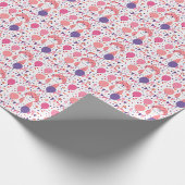 Pink Kitten und Balloons Geburtstagsgeschenke Wrap Geschenkpapier (Ecke)