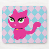 Pink Kitty Cat Mousepad (Vorne)