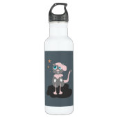 Pink Kitty Edelstahlflasche (Vorderseite)