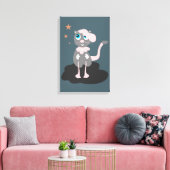 Pink Kitty Leinwanddruck (Insitu (Wohnzimmer))