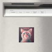 Pink Kitty Magnet (In Situ (Geschirrspüler))