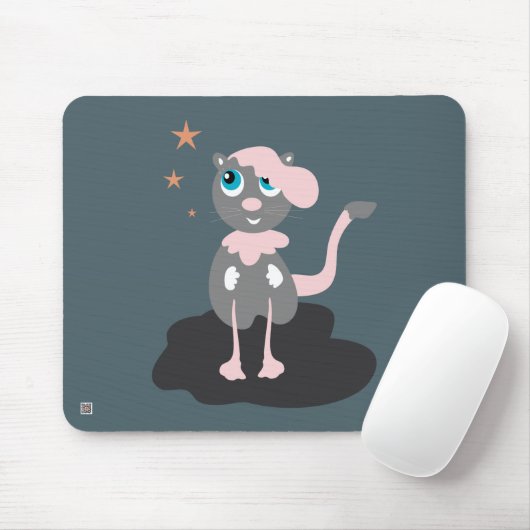 Pink Kitty Mousepad (Mit Mouse)