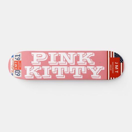 PINK KITTY Skateboard, 7¾ Zoll Deck Skateboard (Horizontal)