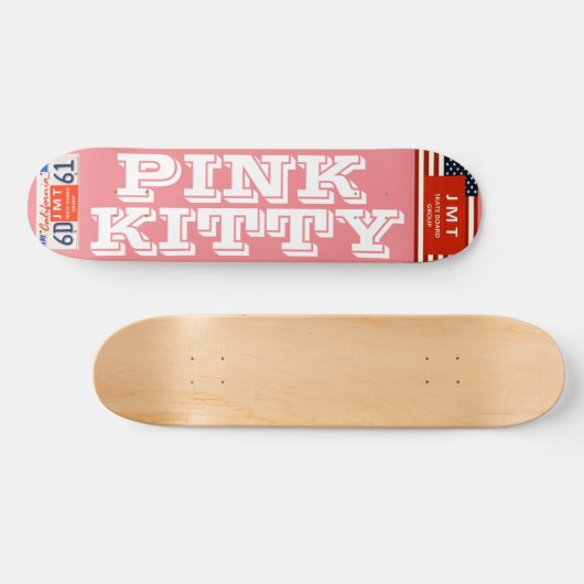 PINK KITTY Skateboard, 7¾ Zoll Deck Skateboard (Horizontal)