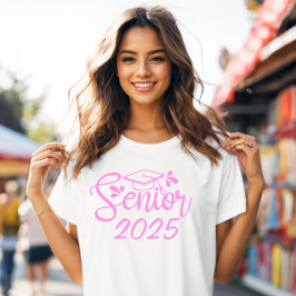Pink-Klasse Senior-Abschluss T-Shirt