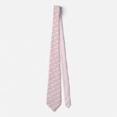 Pink Kleeblatt Neck Tie Krawatte (Vorderseite)