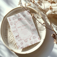 Pink Kleidung Toile De Jouy Baby Dusche