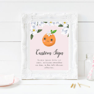 Pink Kleine Süsse Kinderdusche Eigene Beschriftung Poster