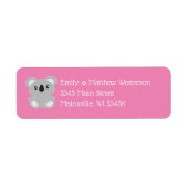 Pink Koala Bear Baby Dusche (Vorne)