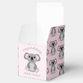 Pink Koala Bear Baby Dusche Geschenkschachtel (Geöffnet)