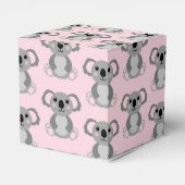 Pink Koala Bear Baby Dusche Geschenkschachtel (Rückseite)