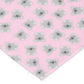 Pink Koala Bear Geburtstagsparty Tischdecke (Schrägansicht)