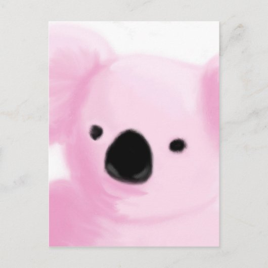 Pink Koala Postkarte (Vorderseite)