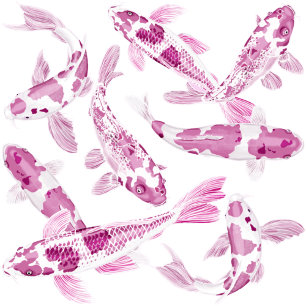 Pink Koi Mini-Papiertaschpapier Seidenpapier