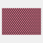 Pink Kokeshi Doll Wrapping Paper Sheet Set Geschenkpapier Set (Vorderseite 2)