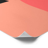 Pink Kokeshi Japanische Puppen Poster (Ecke)