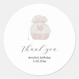 Pink Koreanisch Hanbok Dol Danke, Aufkleber