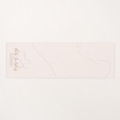 Pink Körper skulptur kontur schönheit bräunung Yogamatte (Vorderseite (Horizontal))