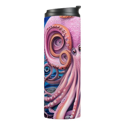 Pink Kraken Octopus Tentacles Thermosbecher (Nach links gedreht)