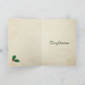 Pink Kringle Weihnachtskarte Feiertagskarte (Innenseite)