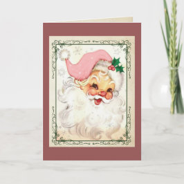 Pink Kringle Weihnachtskarte Feiertagskarte